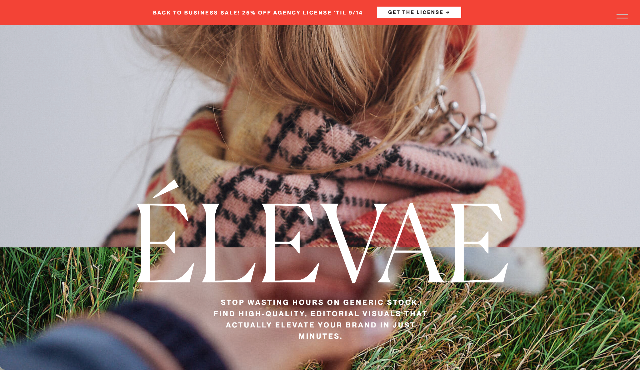 Elevae Visuals example page of images from website